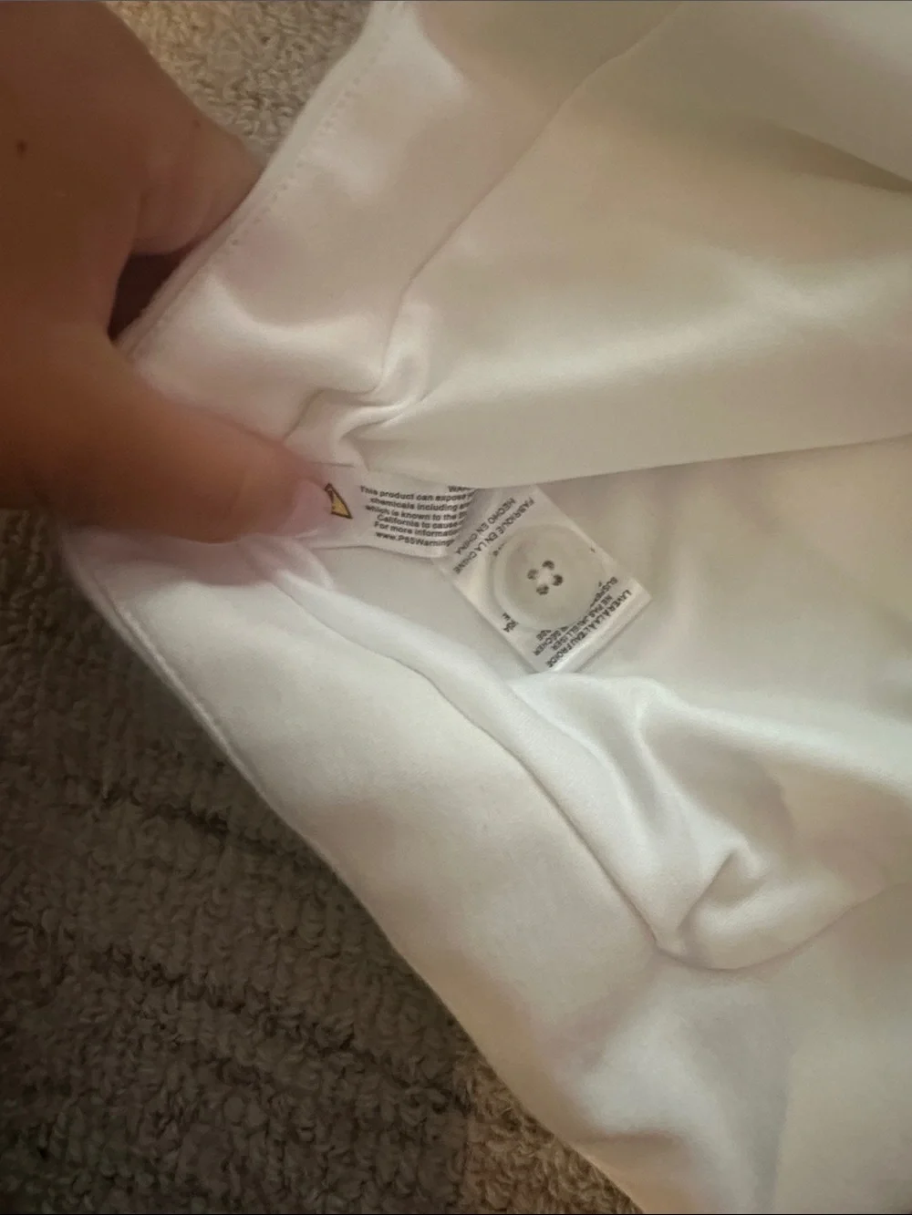 Anthropologie White Spaghetti Strap Button Front Tank